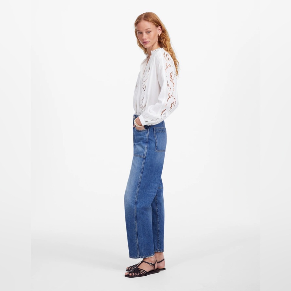 MADEWELL THE DARTED BARREL-LEG JEAN SZ 29 TALL